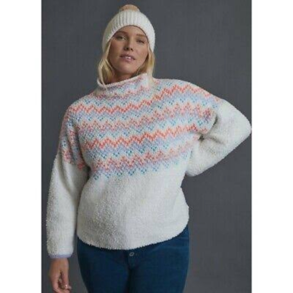 Pelcro anthropology woman's sweater